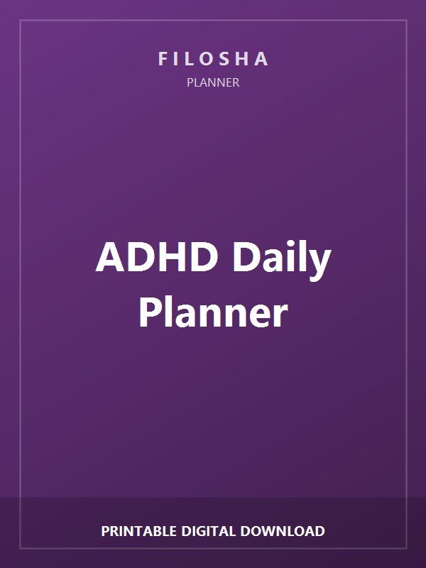ADHD Daily Planner for Adults