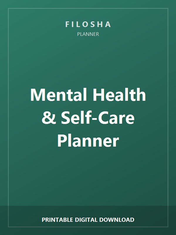 Mental Health & Self-Care Planner