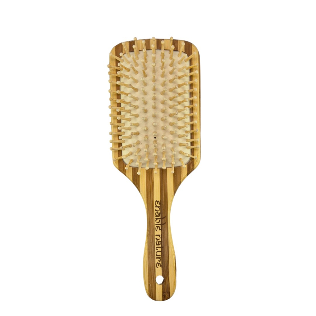 Bamboo Rectangle Strip Hair Brush