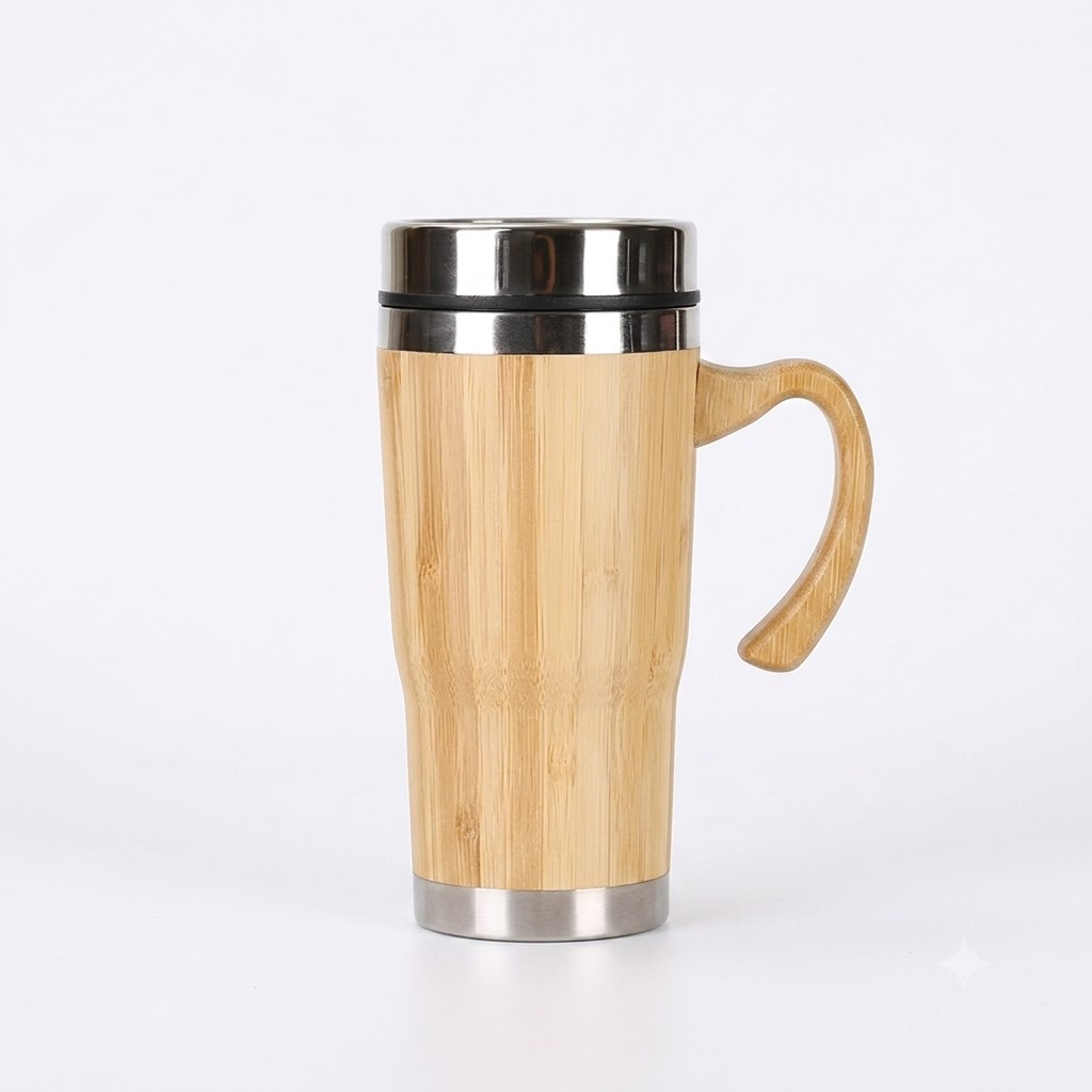Bamboo Tumbler With Handle