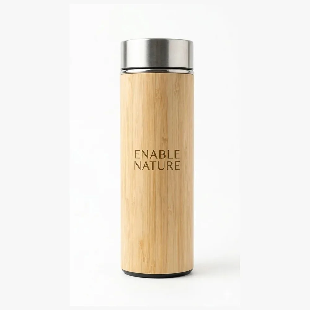 Bamboo Water Bottle 500 ml - Filosha Exports B2B Sourcing