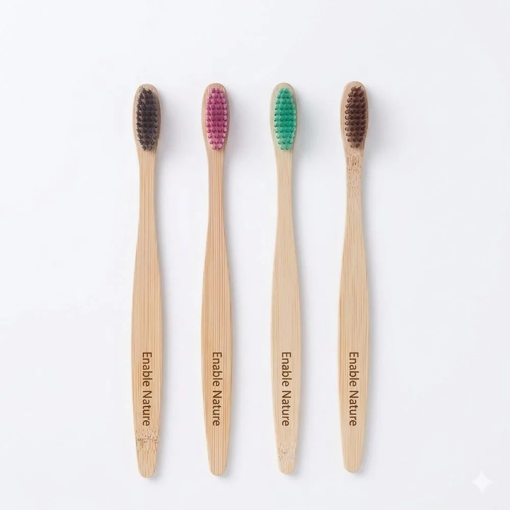 C Curve Bamboo Toothbrush - Filosha Exports B2B Sourcing