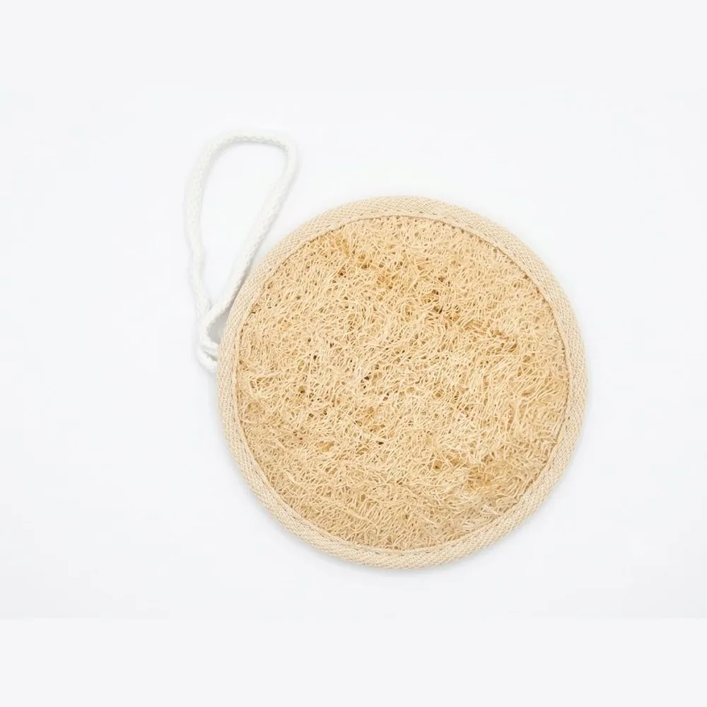 Circle Shape Natural Loofah - Filosha Exports B2B Sourcing