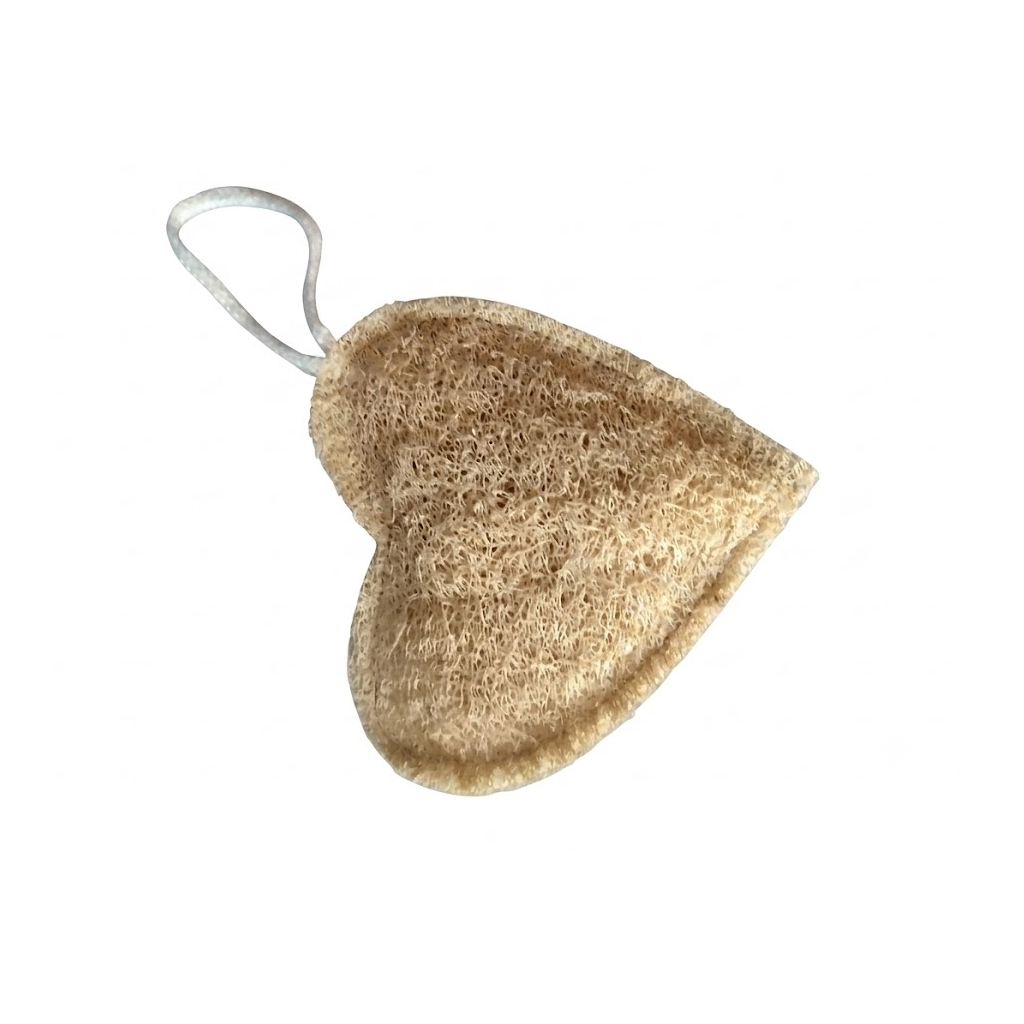 Heart Shape Natural Loofah