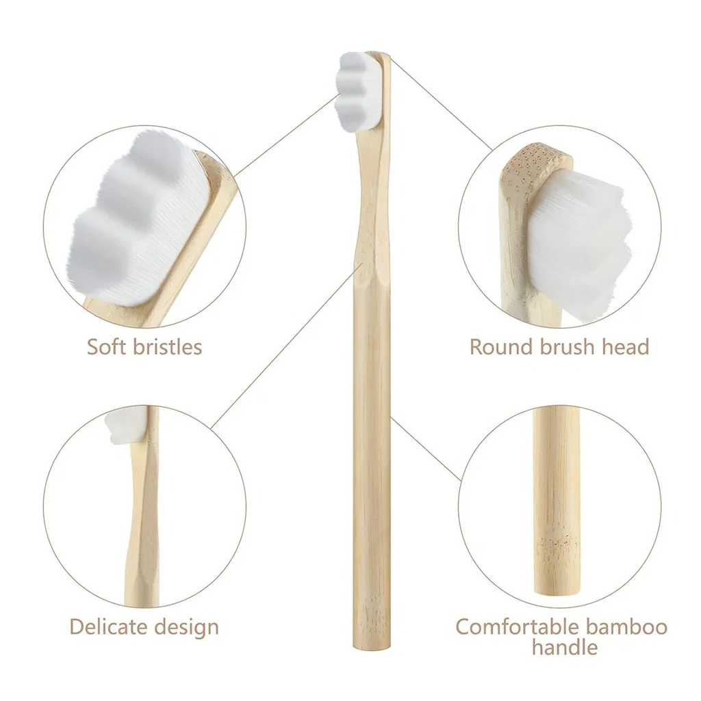 Nano Bristles Bamboo Toothbrush