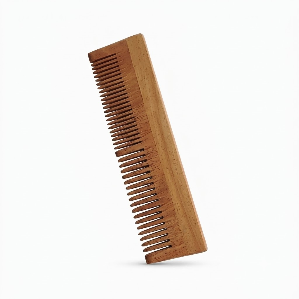 Neem Wood Comb Regular Dual-Lily