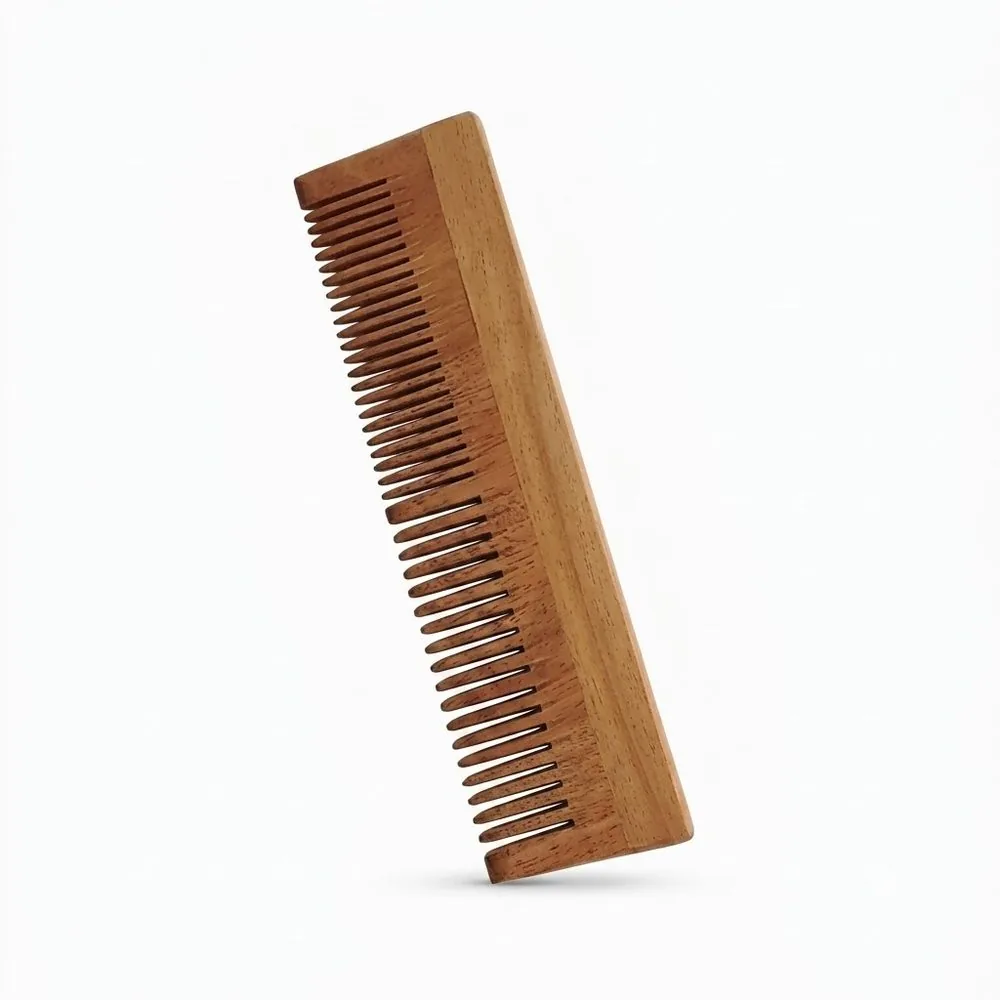 Neem Wood Comb Regular Dual-Lily - Filosha Exports B2B Sourcing